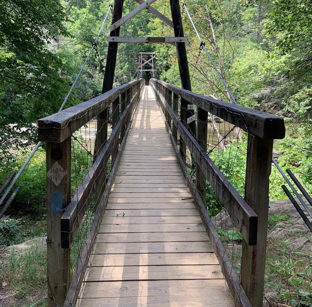 HIKING AND THE SWINGING BRIDGE